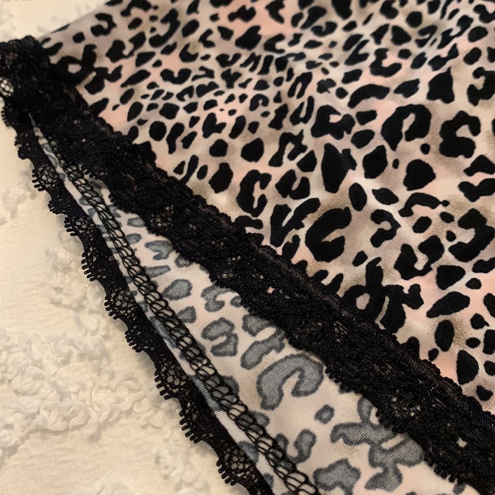 RENE ROFE LEOPARD PRINT CAMI AND SHORTS PAJAMA SET NWOT - Picture 9 of 10